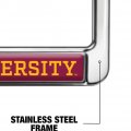 Bethune Cookman University Wildcats License Plate Frame Full Size Standard Metal For Cars 12 3 In X 6 Uv And Water Resistant