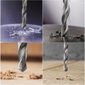 Uxcell Hss High Speed Steel Straight Shank Jobber Twist Drill Bit 6 5mm Diameter Extension 160mm Length For Hardened Metal