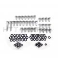 Httmt Mt215-005-rd- Silver Normal Fairing Bolts Compatible With 1999-2007 Suzuk Hayabusa Gsx1300r Gsx-r 1300