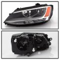 Acanii For 2011-2018 Volkswagen Jetta Halogen Model Replacement Headlight Headlamp Driver Side Only