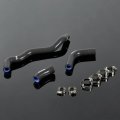 Black Silicone Radiator Coolant Hose Tube Kit Clamps For Suzuki Drz400s Drz400sm 2002 2003 2004 2005 2006 2007 2008 2009 2010 