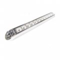 Fortpro 17-6 8 X 2-1 Amber Led Light Bar With 11 Leds Lens And Chrome Bezel F235249 