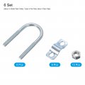 Uxcell Round U-bolts Pipe Clamp 6pcs Fit 1 25mm To Double Buckle For Greenhouse Awning Frames Antenna Mast