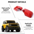 Razpoy For Bronco Rearview Mirror Cover Side Door Trim Compatible With 2021-2023d Exterior Accessories Red Suitable For Without