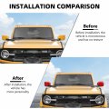 Razpoy For Bronco Rearview Mirror Cover Side Door Trim Compatible With 2021-2023d Exterior Accessories Red Suitable For Without