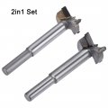 Uxcell Forstner Wood Boring Drill Bits 26mm 27mm Dia Hole Saw Carbide Alloy Steel Tip Round Shank Cutting For Hinge Plywood