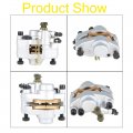 Wflnhb Front Rear Brake Calipers W Pads Replacement For Polaris Scrambler 400 500 2x4 4x4 1998 1999 2000 2001 2002 2003 2004