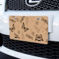 Graphics More Butterflies And Dragonflies Flower Insect Pattern Novelty Metal Vanity Tag License Plate 