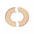 Wall Split Flange Stainless Steel Round Escutcheon Plate For 28mm Diameter Pipe 6pcs