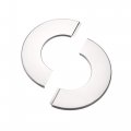 Wall Split Flange Stainless Steel Round Escutcheon Plate For 28mm Diameter Pipe 6pcs