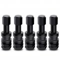 5 Pcs Vs43 Tr43e Tubeless Metal Clamp In Valve Stems Black Brass Finish 43mm Low Profile For Passenger Cars Light Trucks Suvs 