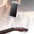 Bnineteenteam Guitar Phone Holder Headstock Cell Clamp For Smartphones Acoustic Electric Classical White Performance Accessory
