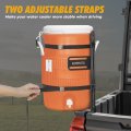 5 Gallon Water Cooler Holder Steel Trailer Rack For Trucks Utvs Mowers And Rvs Heavy Duty Bucket Mount With Adjustable Straps
