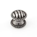 Vicenza Designs K1067 Sanzio Lines And Beads Knob Small Vintage Pewter 