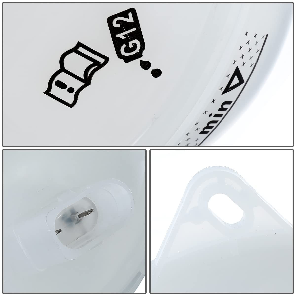 Coolant Overflow Reservoir Tank With Cap For Vw Beetle 2 5l 2006 To 2010 White Abs Plastic Replacement Part Vw3014108