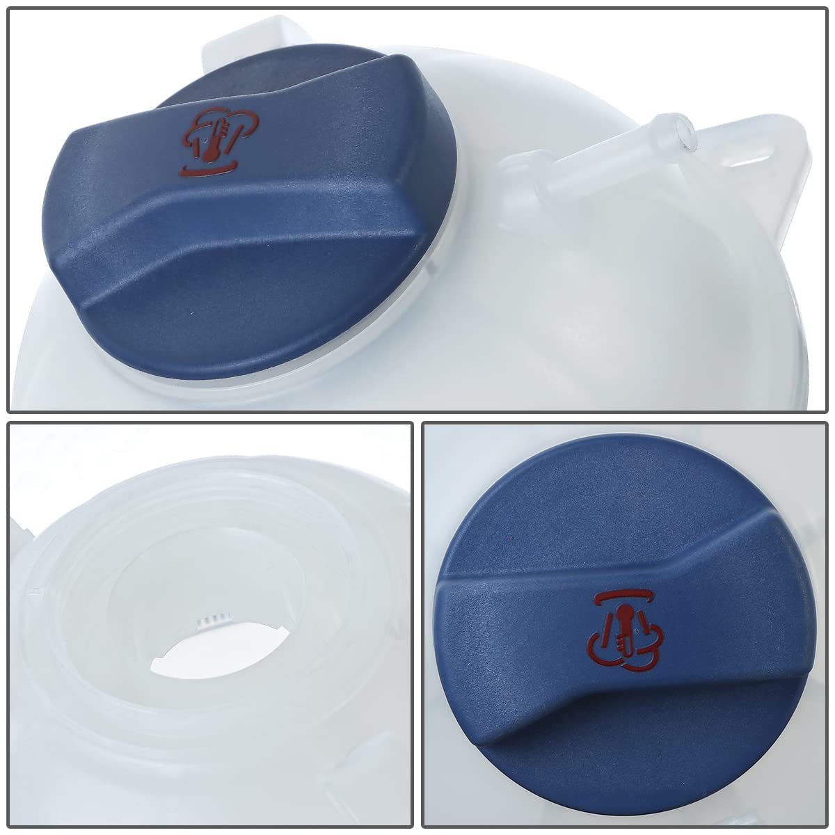 Coolant Overflow Reservoir Tank With Cap For Vw Beetle 2 5l 2006 To 2010 White Abs Plastic Replacement Part Vw3014108