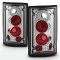 Acanii For 2000-2006 Ford Excursion 95-06 Econoline Van E-series Chrome Tail Lights Rear Brake Lamps Pair Left Right Titanium