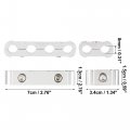 X Autohaux 4 Set 8mm Car Engine Spark Plug Wire Separator Looms Divider Organizer Clamp Aluminum Alloy Silver Tone