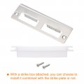 Uxcell Door Strike Plate 128mm X 42mm 201 Stainless Steel Latch Deadbolt For Frame Jamb Silver