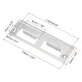 Uxcell Door Strike Plate 128mm X 42mm 201 Stainless Steel Latch Deadbolt For Frame Jamb Silver