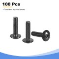 10-24 X 3 4 Truss Head Phillips Machine Screws Full Thread Drive 304 Stainless Steel 18-8 Black Oxide Finish Quantity 100