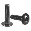 10-24 X 3 4 Truss Head Phillips Machine Screws Full Thread Drive 304 Stainless Steel 18-8 Black Oxide Finish Quantity 100 