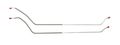 Cra6803s Rear Axle Brake Lines For 1968 To 1972 Chevelle And 1970 Monte Carlo Stainless Steel 2 Piece Kit Stock Size 