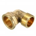Uxcell Brass Elbow Pipe Fitting 90 Degree 1 Bsp Male X Female Coupler