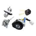 Secosautoparts 1 Set Car Full Lock Cylinder Compatible With Hyundai Sonata Hybrid 2009-2015 8 Key Ignition Start Barrel