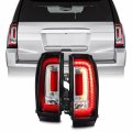 Akkon Fits 2015-2020 Gmc Yukon Xl Led Tube Bar Running Brake Signal Chrome Tail Light Pair Driver Left Passenger Right 
