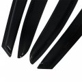 Black Window Visors Shade Sun Rain Wind Guards 4 Piece Set For 2006 2011 Honda Civic Acrylic Side Deflectors Classic Style Tint
