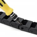 Uxcell R18 10mm X 15mmi Inner H Wi Black Plastic Cable Wire Carrier Drag Chain 1m Length For Cnc