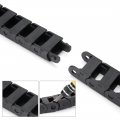 Uxcell R18 10mm X 15mmi Inner H Wi Black Plastic Cable Wire Carrier Drag Chain 1m Length For Cnc