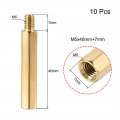 Uxcell M5x40mm 7mm Male-female Brass Hex Pcb Motherboard Spacer Standoff For Fpv Drone Quadcopter Computer Circuit Board 10pcs