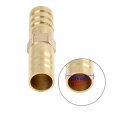 X Autohaux 10mm Brass Barb Hose Fitting Straight Union Connector For Air Water Gas Oil 5pcs