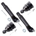 Front Suspension Set Of 4 Outer Tie Rod End Lower Ball Joint Fit 1989-1997 Ford Thunderbird For Mercury Cougar