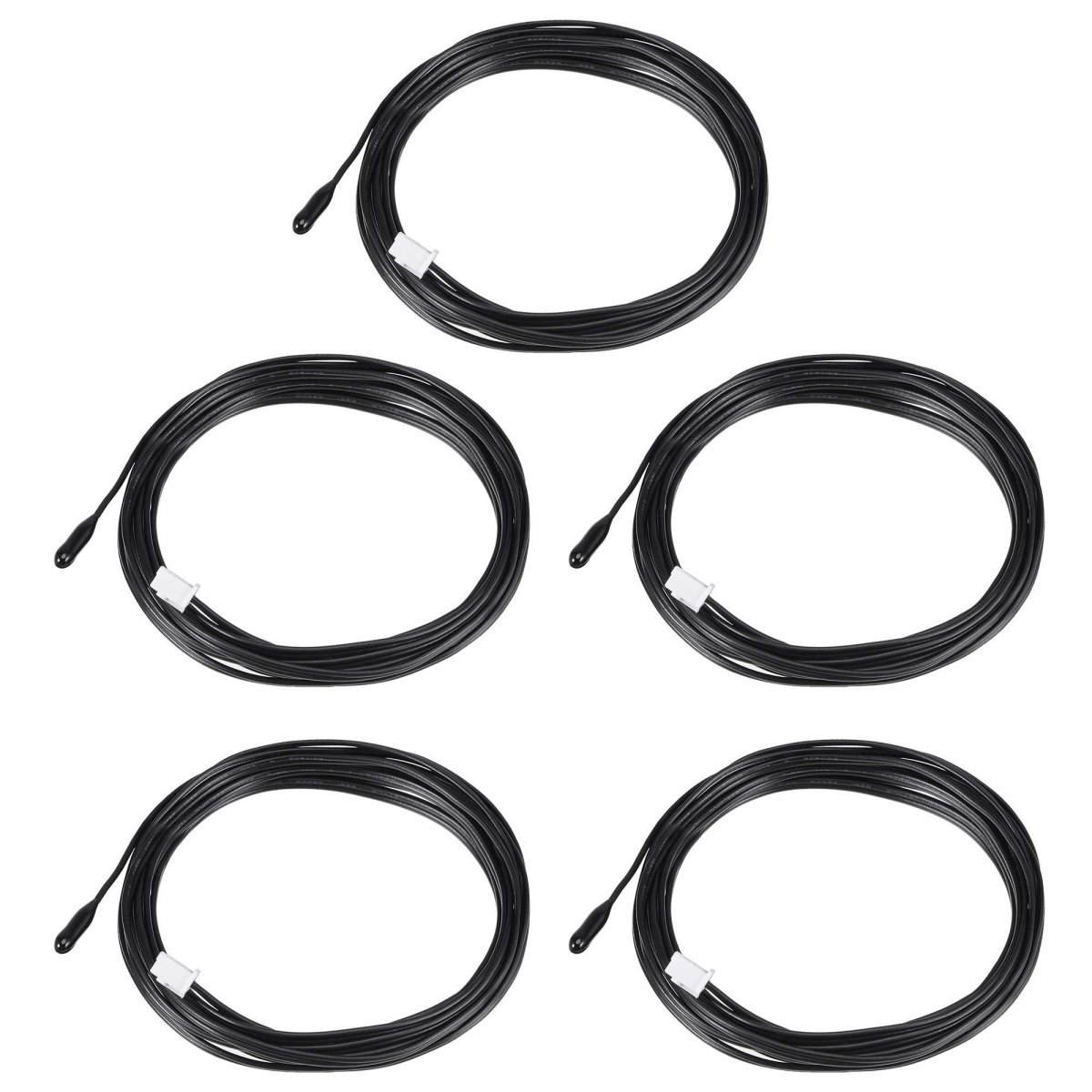 5pcs 15k Ntc Temperature Sensor Probe 6 6ft Digital Thermometer Extension Cable