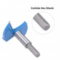 Uxcell Forstner Drill Bits 53mm Tungsten Carbide Wood Hole Saw Auger Opener Woodworking Hinge Drilling Boring Bit Cutter 2pcs