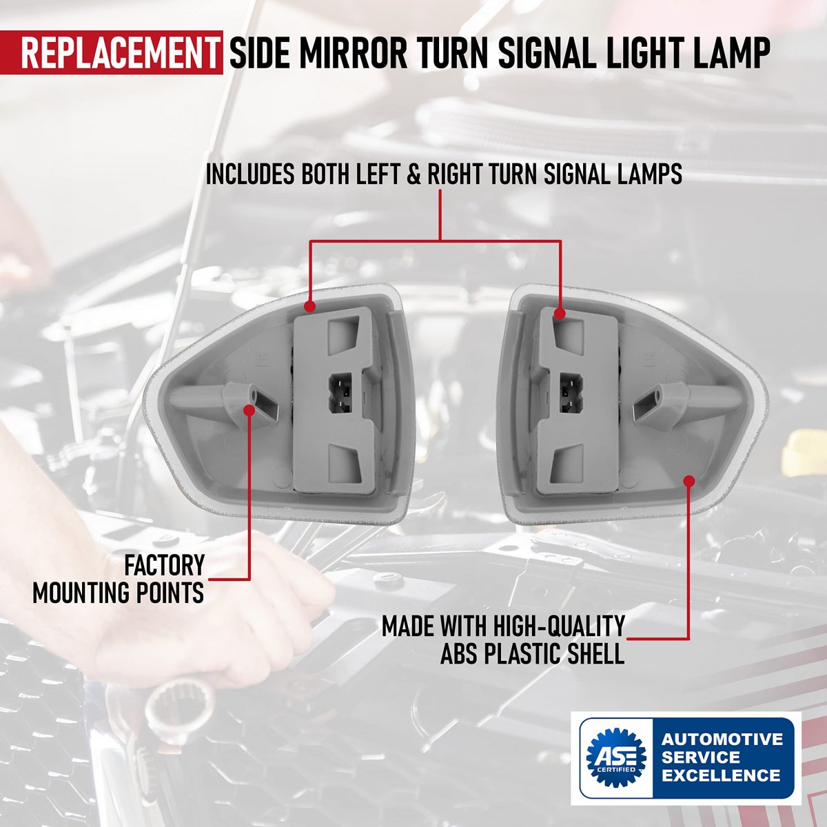 Side Mirror Turn Signal Light Lamp Set Replaces 68302828aa 926-122 68261240aa For Dodge Trucks Ram 1500 2500 3500 4500 5500