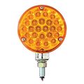Grand General 78350 Amber Pearl 4 24 Led Single Faced Sealed Pedestal Light With Lens 