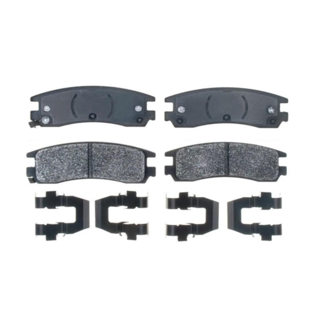 Rear Disc Brake Pads For Cadillac Seville 1997 2004 Semi Metallic Gold Bonded Attachment Shims And Hardware Included 0 54 In