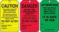 Accuform Tss200ctm Pf-cardstock Scaffold Status Tag Legend Danger Caution Attention 5 Length X 3 25 Width 0 010 Thickness Black 