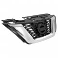 Hecasa Front Upper Grille Compatible With 2017-2019 Nissan Rogue Replacement For 623106fl0b Ni1200281 Bumper Radiator Hood