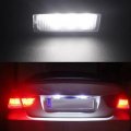 Polarlander 2pcs White 6000k Led License Plate Light 24smd Number Lamp For Bmw E63 E81 E87 F06