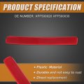 X Autohaux 1 Pair Rear Left Right Bumper Reflector Light Cover For Range Rover Sport L320 Lr4 2010-2013 Xff500020 Xff500030 Red