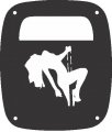Pole Dancer Tail Lamp Light Covers For Jeep Wrangler Tj And Yj Black Set Of 2 Uv Resistant Plastic 