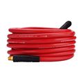Wynnsky Rubber Air Hose 50-feet X 3 8-inch 300 Psi Red Heavy Duty Compressor With Double 1 4 Mnpt Brass Endings 