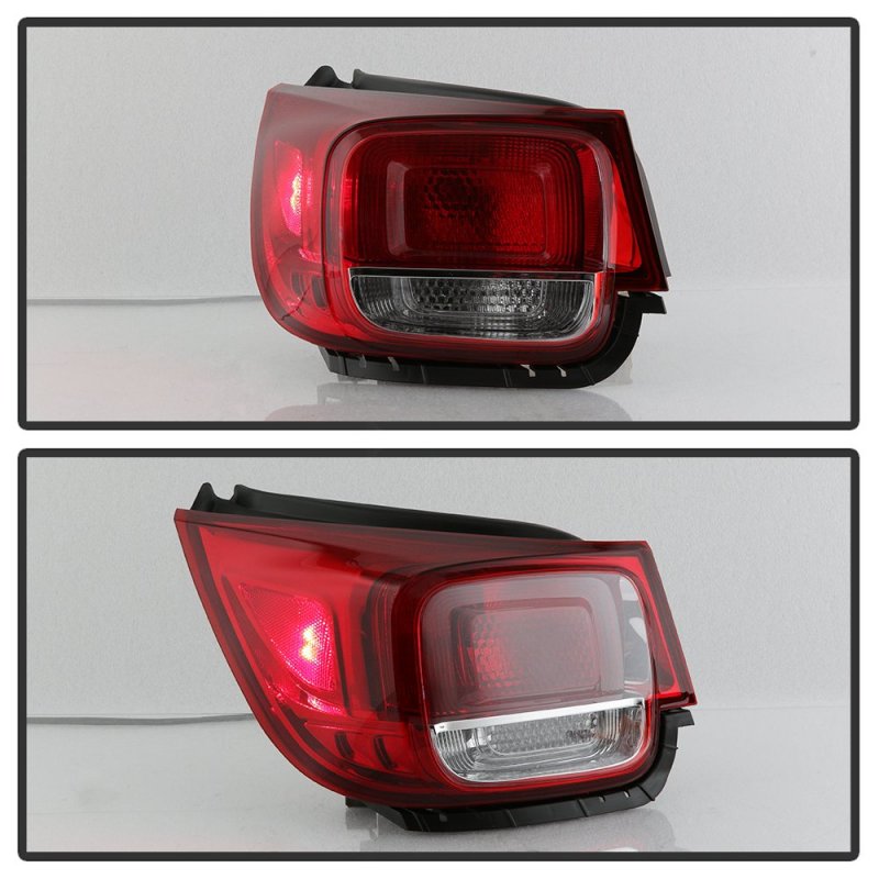2013-2015 Chevy Malibu Limited Incandescent Model Outer Driver Side Oe-style Red Lens Body Left Tail Light Housing Lamp