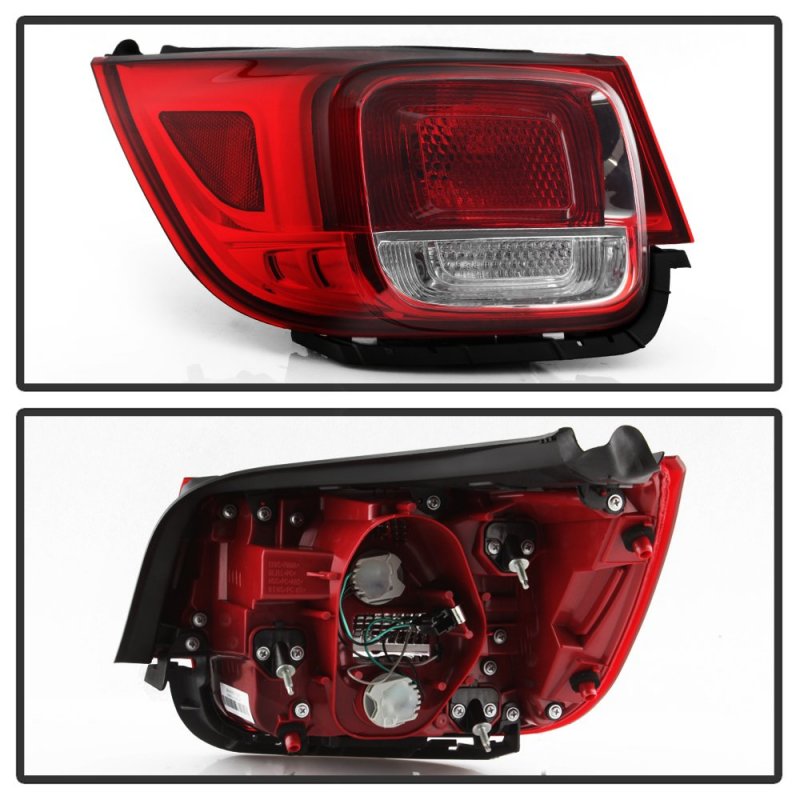 2013-2015 Chevy Malibu Limited Incandescent Model Outer Driver Side Oe-style Red Lens Body Left Tail Light Housing Lamp