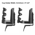 X Autohaux Multi-function Drink Cup Mount Holder Set Plastic Black For Suzuki Jimny 2019-2021